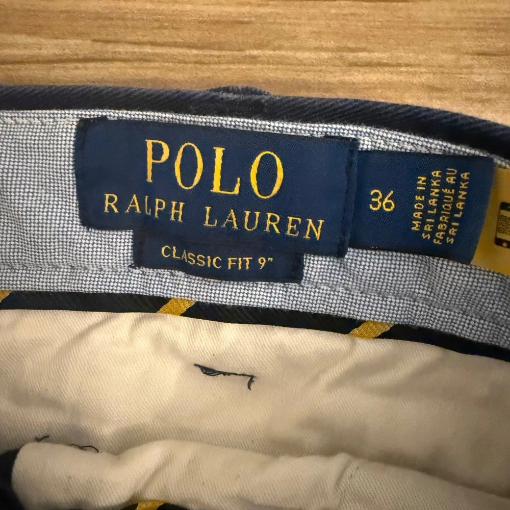 Polo Ralph Lauren Mens Navy Blue Marlin Anchor Embroidered Shorts Classic Fit 36